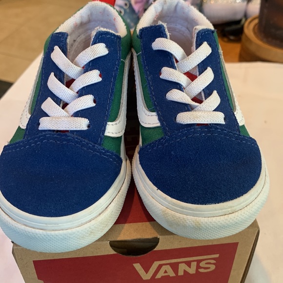 Vans 6.5T Old Skool yacht club color block sneakers. - Picture 4 of 10